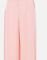 Pantaloni a gamba larga a vita alta P1358 PINK NISSA 