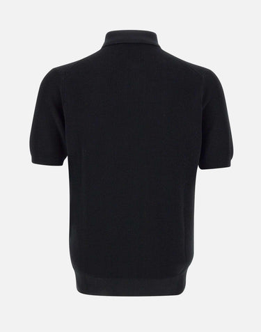 Polo in crepe di cotone PL1MC CR14P990 FILIPPO DE LAURENTIIS 