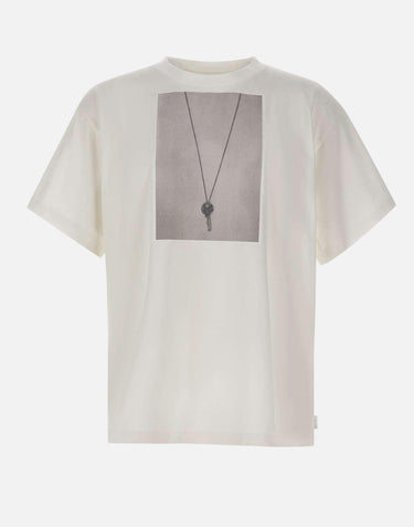 T-shirt over con stampa chiave SH0GC0068 M20050101 MM6 MAISON MARGIELA 