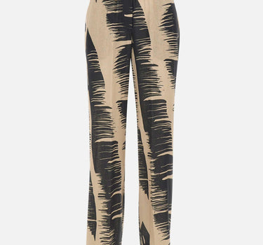 Pantaloni stampati in misto lino SP5MR017 1083 KAOS 