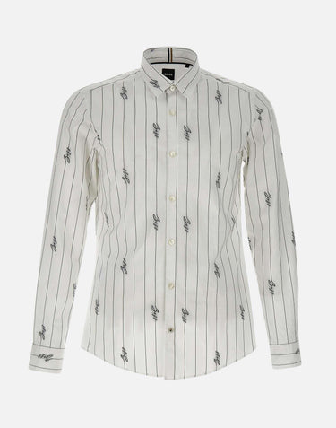 "C-Roan" camicia in cotone 50535411 100 BOSS 