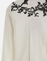Giacca con ricamo gioiello CS014 WHITE JACQUES WEI 
