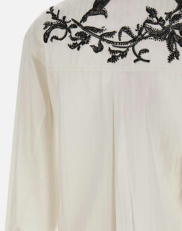 Giacca con ricamo gioiello CS014 WHITE JACQUES WEI 