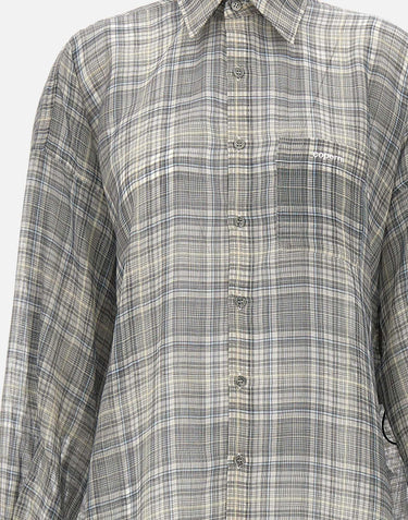 Camicia "Zero Waste checked" COPCH94F2065 GRY COPERNI 