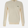 Pullover girocollo monocromatico in cotone AH1985 70V LACOSTE 