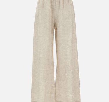 Pantaloni in lino W01281081 LTBROWN MAURIZIO MYKONOS 