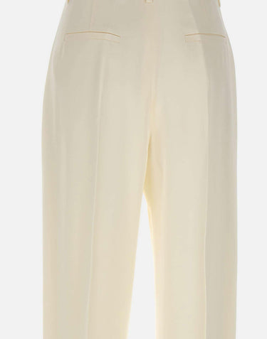 Pantalone a gamba larga 1226WTR002857P IVORY VICTORIA BECKHAM 