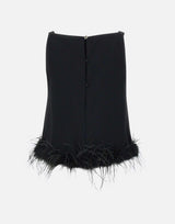 Top con piume CA5318T3970 22222 LIU-JO 
