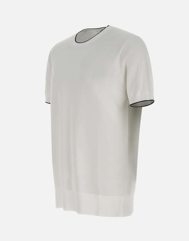 T-shirt in cotone e viscosa 100021 001 KANGRA 