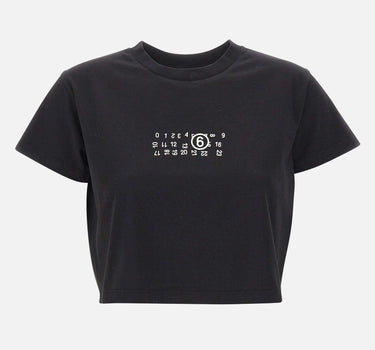 T-shirt crop con Numeric logo S52GC0369 M20258900 MM6 MAISON MARGIELA 
