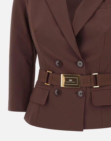 Giacca in tessuto tecnico bielastico GI22461E2 644 ELISABETTA FRANCHI 