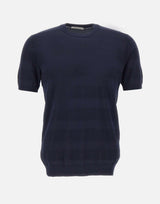 Maglia in cotone con lavorazione a righe 302421 038 KANGRA 
