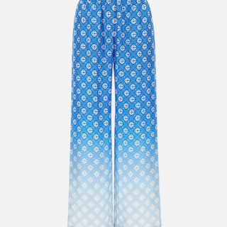 Pantaloni in seta con monogramma a rombi sfumato WSS26TR372 02 CASABLANCA 