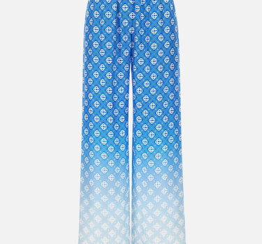 Pantaloni in seta con monogramma a rombi sfumato WSS26TR372 02 CASABLANCA 