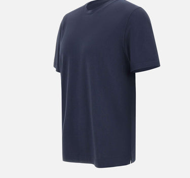 T-shirt in modal e cotone DK87110 BLU DIKTAT 