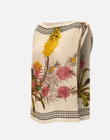 Top con stampa foulard 2C450A F8177 BLUMARINE 