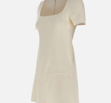 Abito a trapezio con fibbia 126CRO788PL0159 HERWHITE COURREGES 