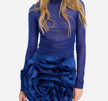 "Mesh ruched top" 114917 1587 ROTATE BIRGER CHRISTENSEN 