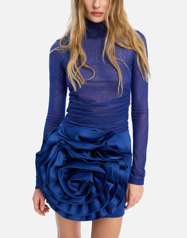 "Mesh ruched top" 114917 1587 ROTATE BIRGER CHRISTENSEN 