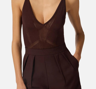 Body in maglia traforata BK80W61E2 644 ELISABETTA FRANCHI 