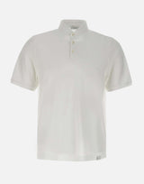 Polo in crepe di cotone DK87115 BIANCO DIKTAT 
