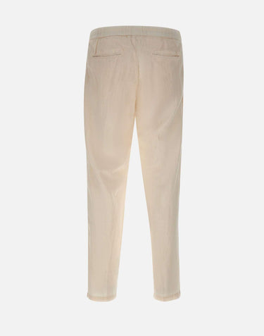 Pantaloni in misto lino con coulisse 26PG1649 04 PERFECTION 