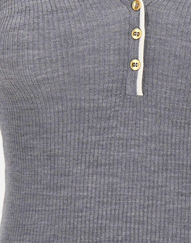 Polo in lana a costine MK17B66E2 G41 ELISABETTA FRANCHI 