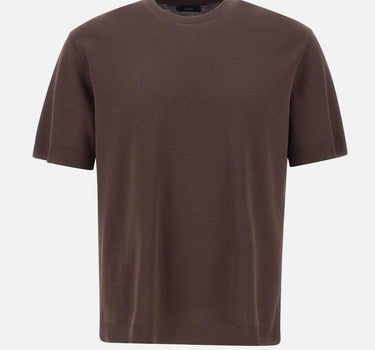T-shirt in jersey effetto maglia JG000206U 520598800 HERNO 