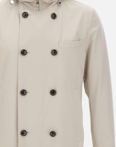 Giacca doppiopetto con cappuccio S10MUC966F 32403 MONTECORE 