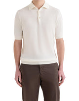 Polo in cotone con lavorazione a treccine PL1MC CR14T020 FILIPPO DE LAURENTIIS 