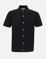 Camicia in maglia di cotone superior DC120089 NERO DELLA CIANA CASHMERE 