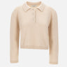 "Knitted polo cropped shirt" F5LAWOKP249 013 LANEUS 
