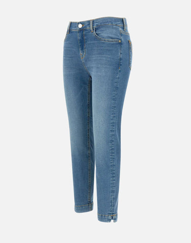 Jeans "Stefy" in denim di cotone QP6CR002 3019 KAOS 