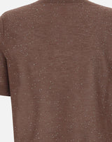 Maglia a maniche corte con micro paillettes 390021 833 KANGRA 