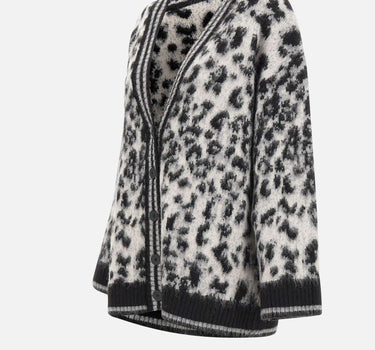 Cardigan in maglia jacquard maculato RIJFP005 0001 KAOS 