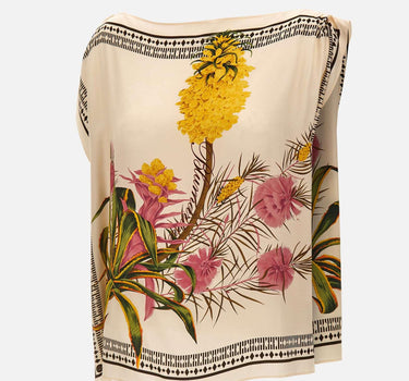 Top con stampa foulard 2C450A F8177 BLUMARINE 
