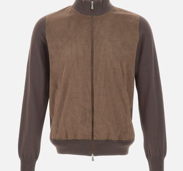 Giacca in cotone e alcantara 57139 18044180 GRAN SASSO 