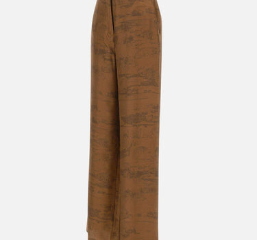 Pantalone in seta stampata 2616131101600 004 MAX MARA STUDIO 