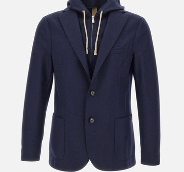 Giacca in lana con pettorina L70GIAF02 JAC2401811 ELEVENTY 