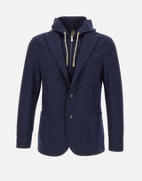 Giacca in lana con pettorina L70GIAF02 JAC2401811 ELEVENTY 