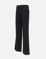 "Tailored straight leg trouser" 1325WTR004852A BLACK VICTORIA BECKHAM 