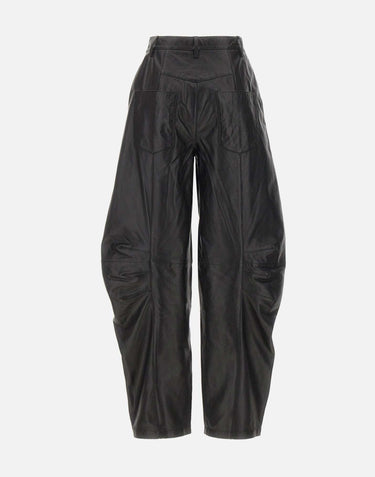 Pantaloni cargo in pelle 116170 100 ROTATE BIRGER CHRISTENSEN 