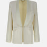 "Shawl Collar Tuxedo Jacket"<BR/> 1125WJK006060A IVORY VICTORIA BECKHAM 