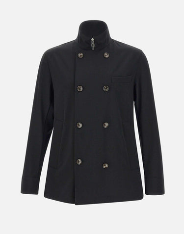 Giacca in tessuto crepe S08MUC602 18599 MONTECORE 