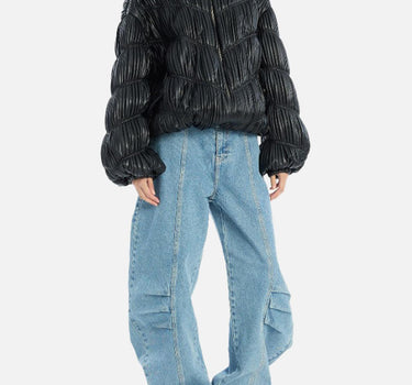 "Pleated Bomber jkt" 115038 100 ROTATE BIRGER CHRISTENSEN 