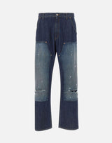 Jeans ampi con strappi SH0LA0049 M30055967 MM6 MAISON MARGIELA 