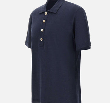 Polo in lino M75POLM01 TES0M12111 ELEVENTY 