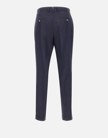Pantaloni in misto lana e seta 50560833 404 BOSS 