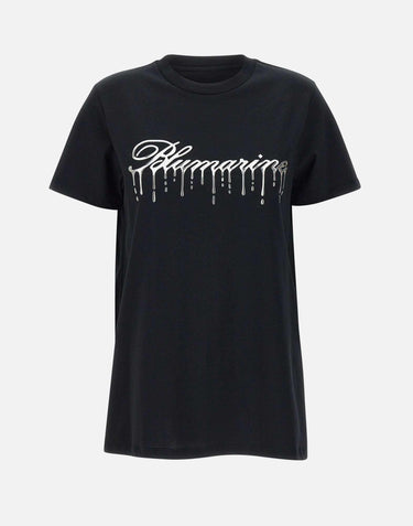 T-shirt in jersey di  cotone 4T063A N0990 BLUMARINE 