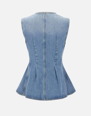 Top in denim svasato 115167 1321 ROTATE BIRGER CHRISTENSEN 